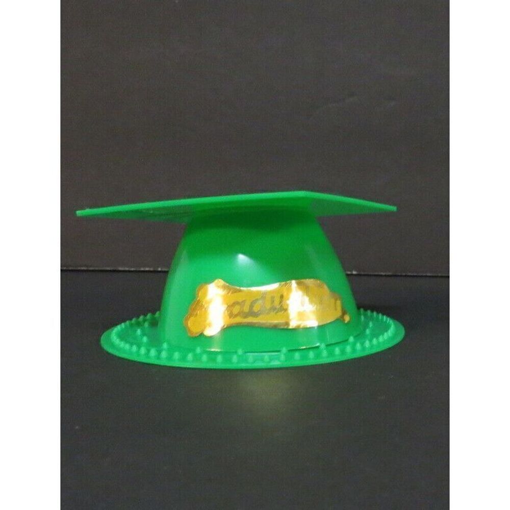 Graduation Cap Hat Cap Topper Tassel Cake Decoration Green HS College Lot of 11